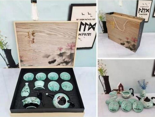 手繪荷韻茶具