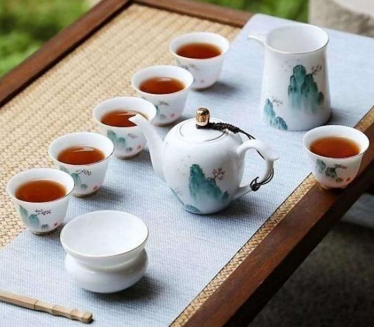 御泉10頭手繪茶具