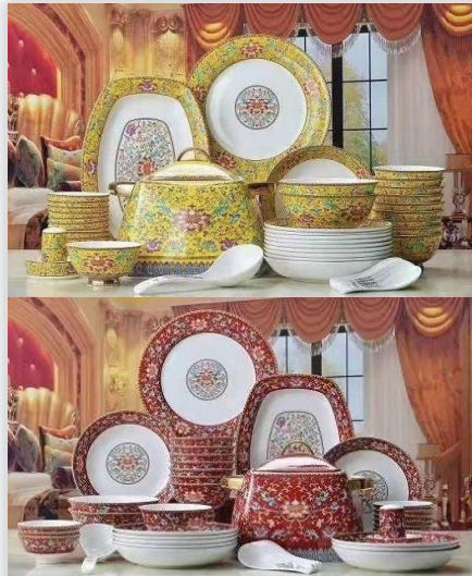 48頭貴族琺瑯餐具